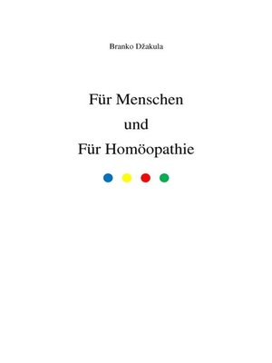 cover image of Für Menschen und Für Homöopathie